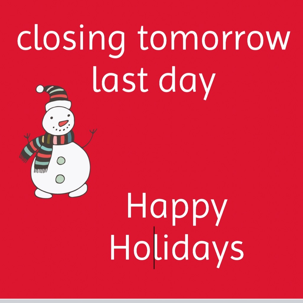Happy Holidays and Thank you for your support